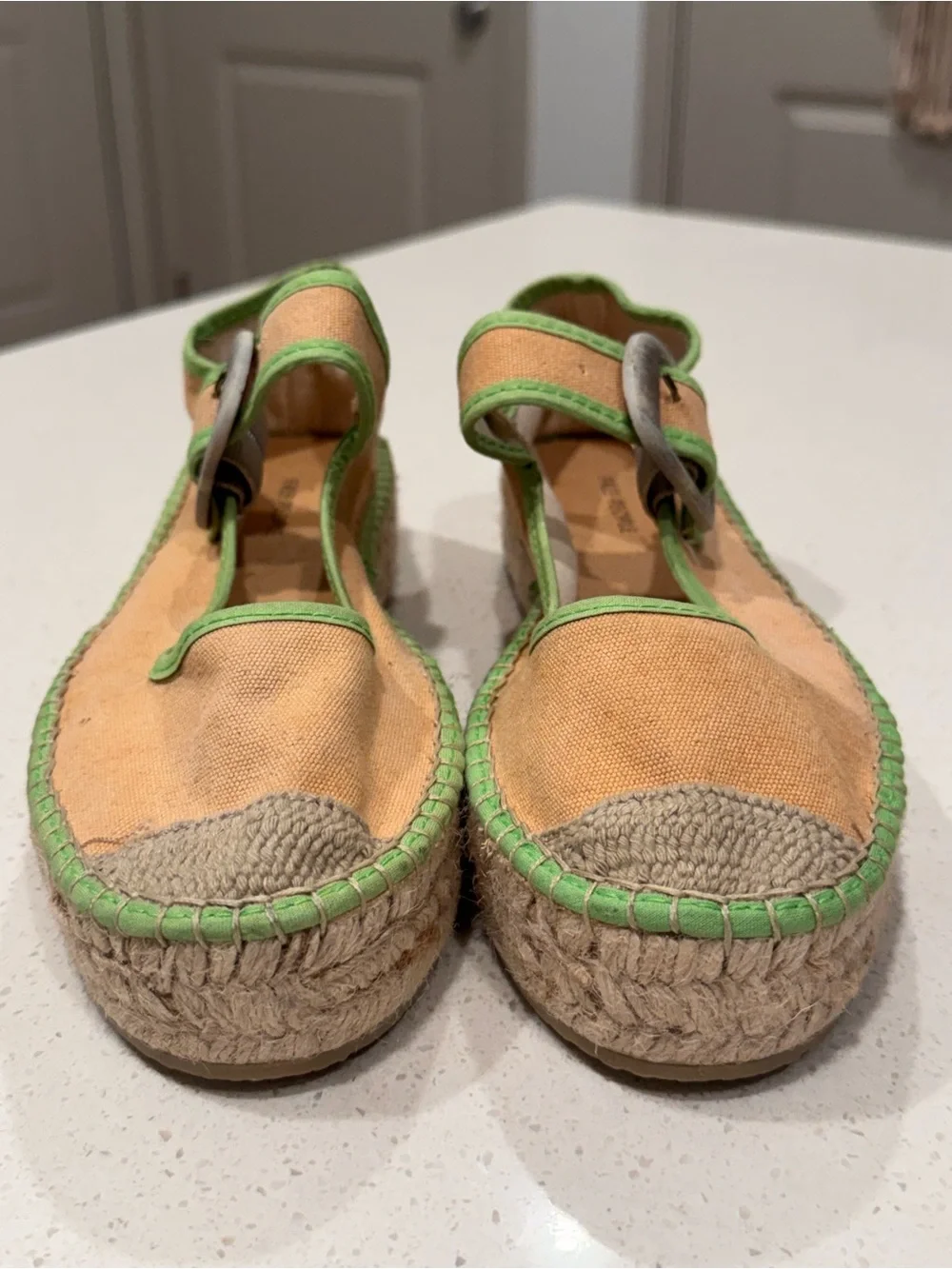 ⁠Free People Surfside 2.0 Mary Jane Espadrilles Salted Lime EU 39⁠ | NWOT